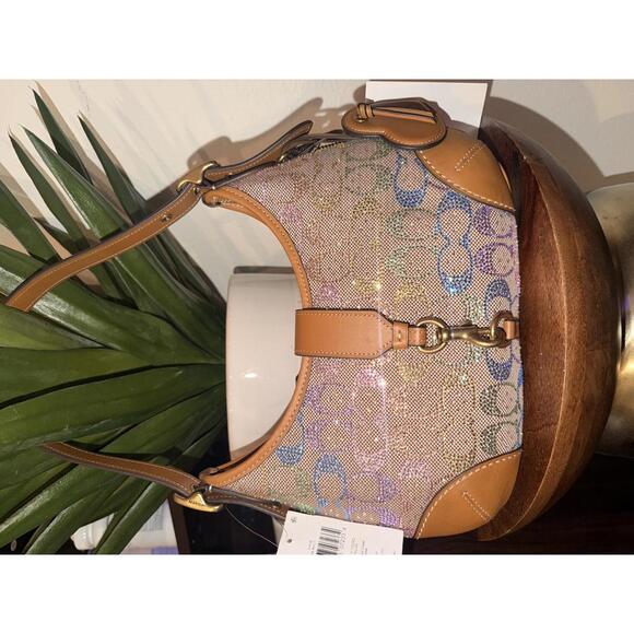 Coach rainbow crystal Hampton in signature jacquard - Picture 2 of 9